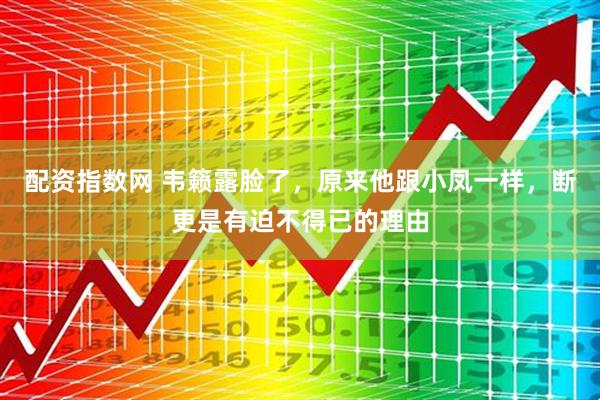 配资指数网 韦籁露脸了，原来他跟小凤一样，断更是有迫不得已的理由